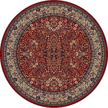 Rlm Distribution 5 ft. 3 in. Jewel Sarouk - Round, Red HO2545835